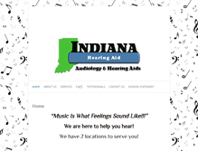 Tablet Screenshot of indianahearingaid.com